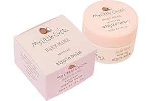My Little Coco BABY MAMA Soothing Nipple Balm 30ml – Lanolin-Free, Organic Coconut Oil & Shea Butter for Hydration & Relief – Paediatrician Approved, Dermatologist Tested, Cruelty-Free