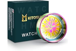 KITOSUN WatcHMD Charcoal Heat Management Device Stainless Steel HMD Coals Holders Tray, Easy Hold 3 Pieces 26 MM Coconut Charcoals Cubes (OwatcHMD-MultiColors)