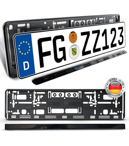 Portatarga Originale Volkswagen Con Logo VW - Nero, 520 Mm - Foto 4