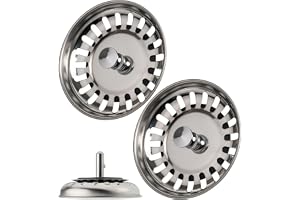 Diskbänkssil, 2-pack, Ø 80 mm silkorg, i rostfritt stål, korgens tapp sticker ut 25 mm djupt i avloppet, Ø 7,8 mm stift, rese