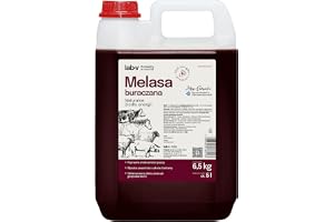 Lab-V Melass från sockerbetor 5 l (ca 6,5 kg) – foder för hästar, nötkreatur, får, getter och svin – flytande melass för fodertillskott