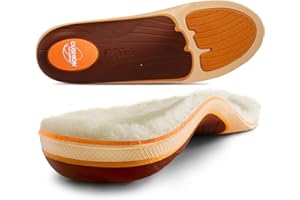PCSsole Semelles Orthopédiques Chaudes en Laine pour Fasciite Plantaire, Éperon Talonnier, Pieds Plats, Douleur au Pied, Soutien de la Voûte Plantaire, Semelles d'Hiver pour Hommes et Femmes