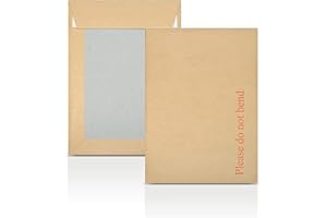 IEDAHCIT PACKAGING 5 X A5/C5 Board Back Manila Envelopes. Please Do Not Bend Written On Each Envelope. Size- 229mm x 162mm .Self Seal Secure Envelopes. 5 ENVELOPES