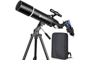 EACONN Teleskope für Erwachsene Astronomie, 80mm Aperture 600mm Refraktor Teleskop für Kinder, Anfänger, kompakte und tragbare Reiseteleskope mit Rucksack