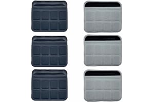 YOWFOND Lot de 6 Protège-Menton en Mousse Éponge (3 Noirs et 3 Grays) pour Casques de Vélo et Moto