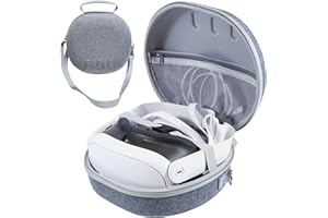 EJGAME Hard Carrying Case Compatible with Meta Quest 3 Accessories VR Headset, Touch Controllers and Other Accessories, Ultra-Sleek Design for Travel and Home Storage