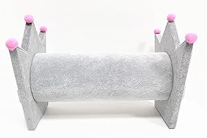 Love de La Vie Hair Clip Band Headband Holder Display Stand Rack Organizer, Velvet, Grey