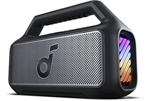 Soundcore Enceinte Bluetooth puissante Boom 2, Son de 80 W avec Caisson de Basse et BassUp 2.0, 24h, IPX7, USB-C, Bluetooth 5.3, Enceinte Portable, Le Camping, la Plage et Le Jardin