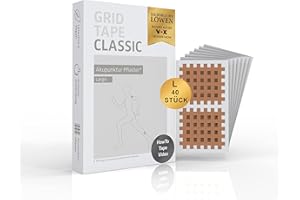 ‎AKTIMED AKTIMED Grid Tape CLASSIC - Crosstape Gitterpflaster zur universellen Anwendung - Akupunkturpflaster Gitter dermatologisch getestet - Gittertape zum Kleben von Schmerz- und Triggerpunkten