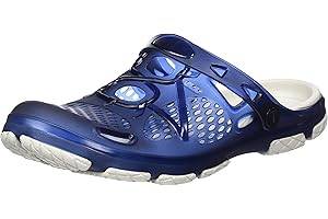 HAFIOT Uomo Zoccoli Spiaggia Giardinaggio Gomma Ospedale Esterno Pantofole Estate Sandali Nero Giallo 41-45