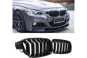 YIUBCZOQI F30 F31 Parrilla Delantera para BMW Serie 3 F30 F311 Riñones Serie 3 F30 F31 Doble Rejilla De Riñón Negra 2012-2018