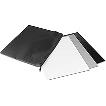 Ares Foto® 3-in-1 grijskaart voor handmatige witbalans en belichtingsmeting, met praktisch draagkoord in creditcardformaat, reflecteert 18% van het licht. Klein