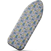 Cozary Copriasse Da Stiro - 125x45 Cm, Cotone, Resistente Al Calore Fino A 210°C, Motivo Quadri - Foto 4