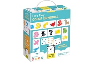Banana Panda Let's Play Color Dominoes 2+ - Educational Educational Game for Toddlers from 2 Years - Animal Illustrations - Memory - Concentration & Logical Thinking