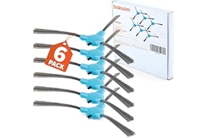 BAKUUM Pack 6 cepillos, escobillas laterales, para Cecotec Conga Series 999 y 990 VITAL, 1090, 1790 y 1990. Pack repuestos y accesorios para robot aspirador
