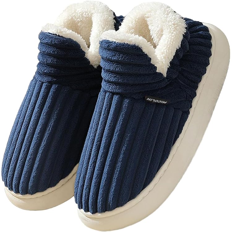 Générique Slippers Femme Chaussons Femme Fourrure Pantoufles Peluche Claquette Femme Pantoufles Maison Sandal Bout Ouvert -Orthopédique- Antidérapant-Lavable A05