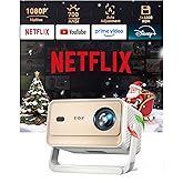 Smart Projector N6 Pro: Compatible with Netflix & Autofocus with 4K Support and 1080P Full HD, WiFi 6, Automatic Keystone Cor