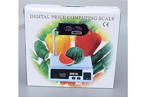 electromax Electronic Digital Scale,Computing Scale,Very Precise Fruit Market Kitchen Scales for Post room Weighing Fruit 88lb/40kg (Basic) (Shop scale Right, 40kg)