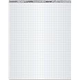 TOPS Standard Easel Pads, 3-Hole Punched, 27 x 34 Inch, 1" Grid, White, 50 Sheets/Pad, Carton of 2 Pads (7902)
