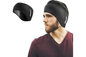 ROCKBROS Fascia Capelli Invernale Sportiva, Paraorecchie Termico Antivento con Pile, Uomo Donna, Multifunzionale per Sport Ciclismo, Corsa, Escursionismo, Taglia Unica Elastico