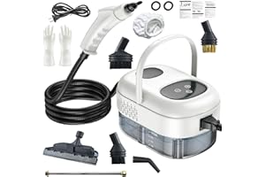 AGRDEED Dampfreiniger handgerät,2500W Portable Handheld Steam Cleaner High Temperature Pressurized Steam Cleaning Machine with Brush Heads für Zuhause Küchen Teppiche Sofa