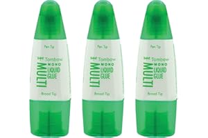 ‎TOMBOW Tombow PT-MTC Flüssigkleber, Multi Talent mit zwei Spitzen, 25 g (3er Pack, Multi Talent)