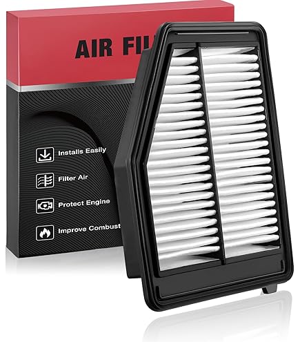 Shiyou-A-Premium 2-PC Engine Air Filter Compatible With Acura TL, TSX & Honda Accord, Accord Crosstour, Crosstour, 2009-2015, V6 3.5L, Rigid Panel, Replace# 17220R70A00