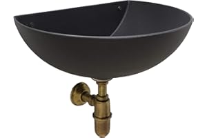 Fonderia Bongiovanni | Vasca a Muro | Fontanella da Giardino | Modello Venezia| per Casa Giardino | Terrazzo| Fontanella a Muro | Fontana da Parete | Lavello | con Sifone in ottone brunito