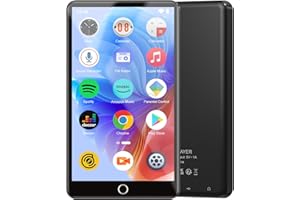 JOLIKER Lettore MP3 da 96 GB con Bluetooth 5.0 e WiFi, MP3 Android 13 Spotify con Audible, Deezer, App Play Store, Touch Screen da 4,02 Pollici, Mp3 e Mp4 Musicale Lettore con Altoparlanti, MP4 per Bambini