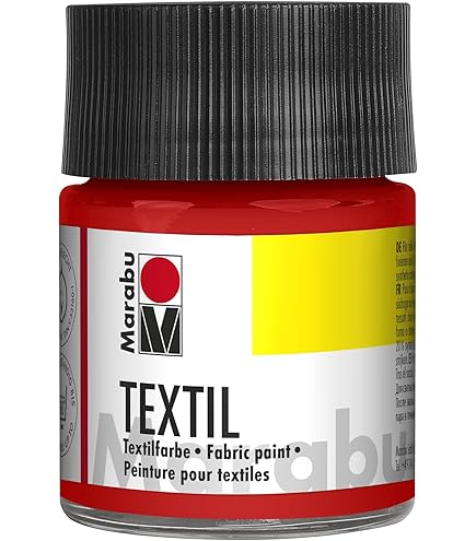 WEILAOK Stoffmalfarben Set - 6 Farben + Pinsel Für Textilien