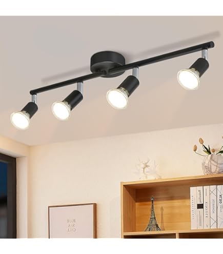 Plafonniere | Halospots mat staal | 25 cm | 3 lichts | GU10 | geborsteld staal