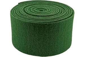PAMEX Rollo Estropajo. Fibra Abrasiva. Rollo de Estropajo Profesional. Estropajos Limpieza Hogar Cocina Reutilizables. Hosteleria y Uso Domestico. 6 Metros Largo 15 cm Ancho. Verde