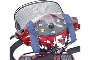 Fonakei Mobility Scooter Control Panel Cover Protective Tiller Panel Waterproof Rain Cover Mobility Scooter Accessories Universal Navy Blue