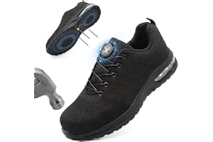 Burlbuny Work Shoes for Men Women Breathable Lightweight