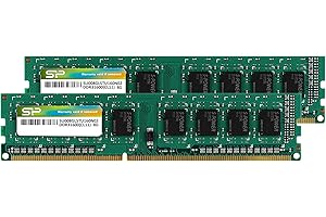 SP SILICON POWER Silicon Power DDR3 16GB (2 x 8GB) 1600MHz (PC3 12800) 240-pin CL11 1.35V Unbuffered UDIMM PC Computer Desktop Memory Module Ram Upgrade