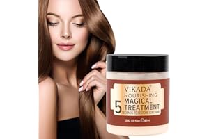 YIJIUBA Vikada Vikada odżywczy, magiczny zabieg Vikada Nourishing, Magical Treatment 5″ do przywracania miękkich włosów, keratynowy krem do naprawy włosów suchych i zniszczonych