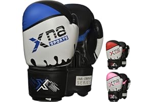 XN8 SPORTS XN8 Boxing Gloves for Training Punch bag-Lamina Hide Leather Mitts For Fighting-Kickboxing-Sparring-Muay Thai-Great for Double End Speed Ball & Focus Pads Punching