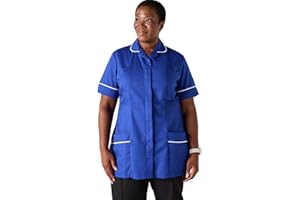Simon Jersey Healthcare Tunics for Women with Pockets - Sizes 6-38 - Nurse Scrubs/Carers Uniform Tunic/Scrub Tops for Women UK - Quality, Durable & Infection Control Work Wear & Uniforms