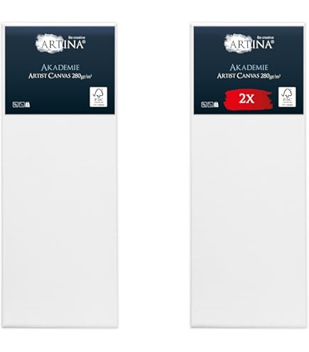 Loxley Gold Chunky Triple Primed Cotton Canvas 20" X 8" Box Of 5 - View #6