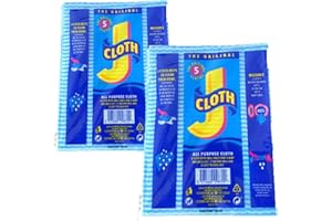 JOHNSTON AND JOHNSON Johnston & Johnson J Cloths All Purpose Reusable Washable Cleaning Cloths 5 pack x 2