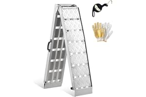 Rampe de Chargement Pliable, gardhom 228 x 30,5 cm Rampe de Chargement pour Motos 680KG Max, Rampes en Aluminium Portables pour camions ATV UTV, 1 Paquet