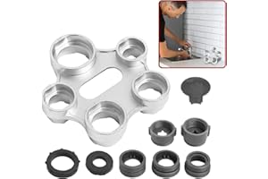 FunWorth Llave Aireador Grifo Universal, 10 en 1 Aerator Key de Desmontaje, Llave de Extracción Aireadore de Filtro con 5 Adaptadores, Herramienta para Reemplazo de Aireador de Grifo