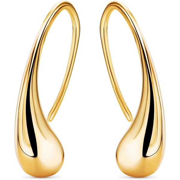 Miore Orecchini Donna Argento Sterling 925 Placcato Oro 18K