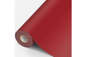 MICTER Pelle Adesiva per Riparazioni, 15x300cm Patch Pelle Adesiva, Toppe per Riparazione Autoadesive per Riparazione per Divano, Sedile Auto, Mobili, Borsa in Pelle, Tappezzeria(Rosso)