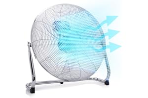 Tristar Ventilateur à poser - Haute puissance & Haute efficacité – 120 W - 50 cm de diamètre - Tête inclinable à 130° - 3 vitesses