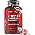 Vitamina B Complex ad Alto Dosaggio, 365 Compresse Vegane di Vitamine B (Scorta per 1 Anno) Vitamine Gruppo B con Biotina, Vi