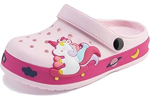 VIYEAR Kinder Clogs Sandalen Mädchen & Junge Gartenschuhe Pantoffeln EU24-33