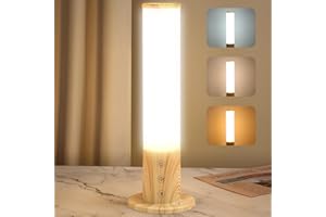 Caromolly Tageslichtlampe, Lichttherapielampe mit 3 Farbtemperaturen & 5 Helligkeitsstufen, Simulation von Tageslicht, Flimmer- und UV-freie LED-Tageslichtleuchte, Ideal für Haushalte und Büro