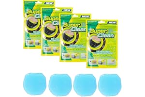 FOGARI 4 Pezzi Pulizia Interni Auto Detergente per Tastiera - Gel Universale Riutilizzabile per Automobili, Laptop, Fotocamere (Blu)