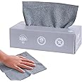 MOMENT Microfiber Rags in A Box [1 Pack 20 Count] Cleaning Cloths Reusable Lint Free Towels Strong Water and Oil Absorption Microfiber Rags Wipes Purpose Towel for Home, Office